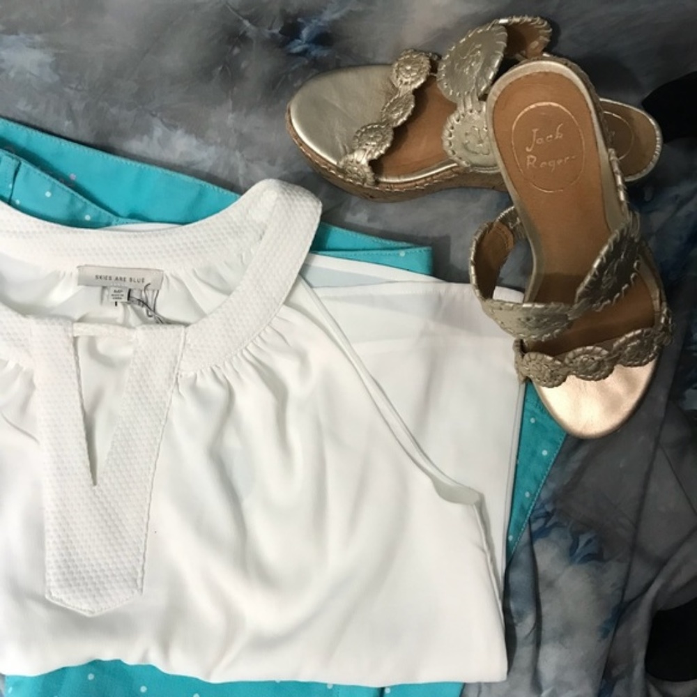 Lilly Pulitzer Shorely Blue Dot Dot Dot